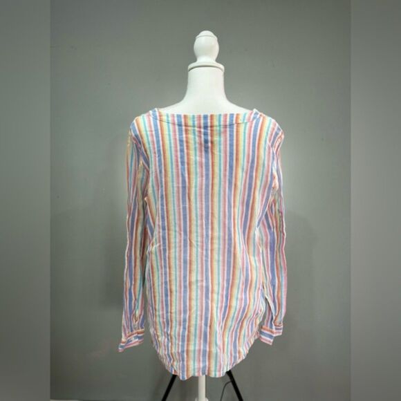 CLEARANCE! Tommy Hilfiger Colorful Striped Tunic Size L EUC - Picture 2 of 5